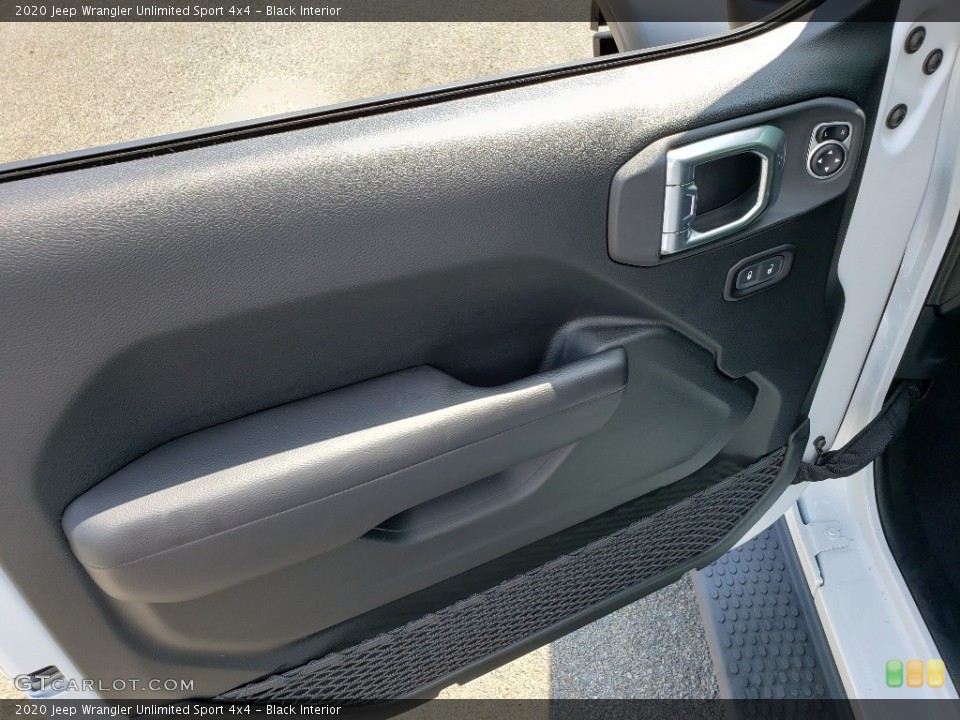 Black Interior Door Panel for the 2020 Jeep Wrangler Unlimited Sport 4x4 #134784640