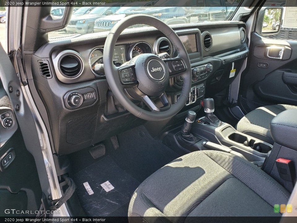 Black Interior Front Seat for the 2020 Jeep Wrangler Unlimited Sport 4x4 #134784871