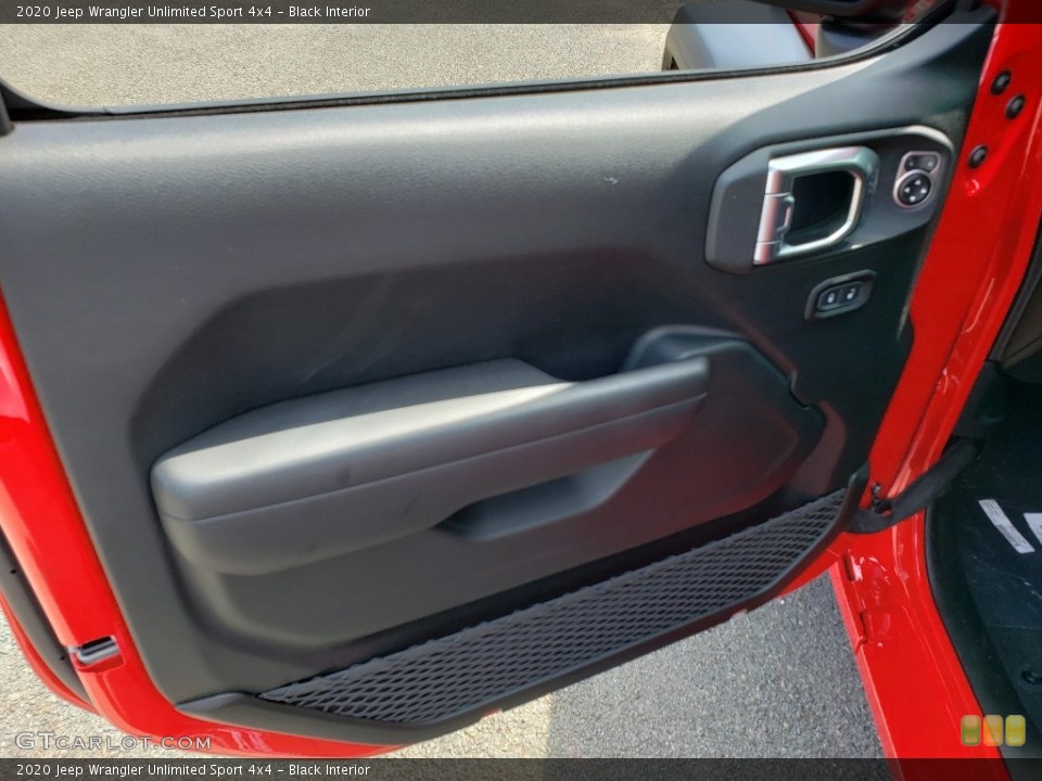 Black Interior Door Panel for the 2020 Jeep Wrangler Unlimited Sport 4x4 #134785381