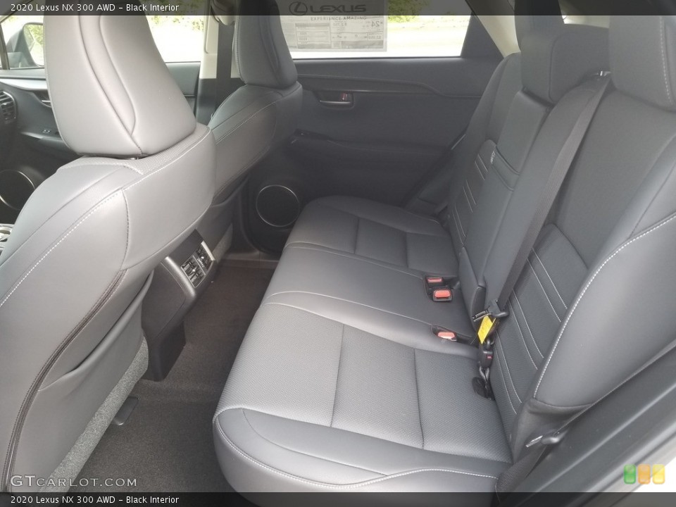 Black Interior Rear Seat For The 2020 Lexus Nx 300 Awd
