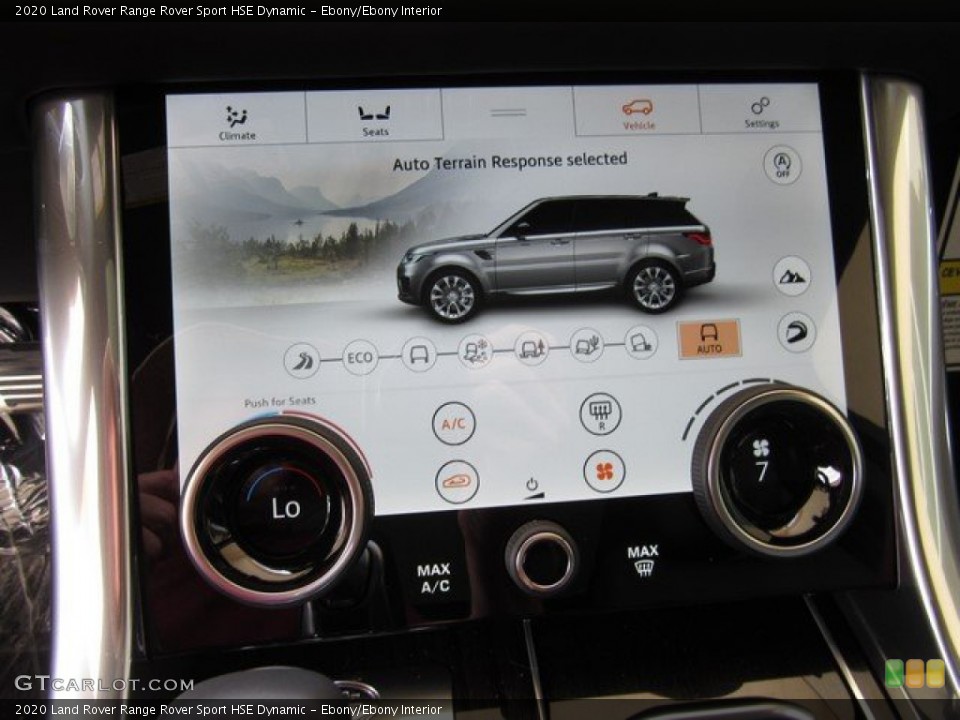 Ebony/Ebony Interior Controls for the 2020 Land Rover Range Rover Sport HSE Dynamic #134786956