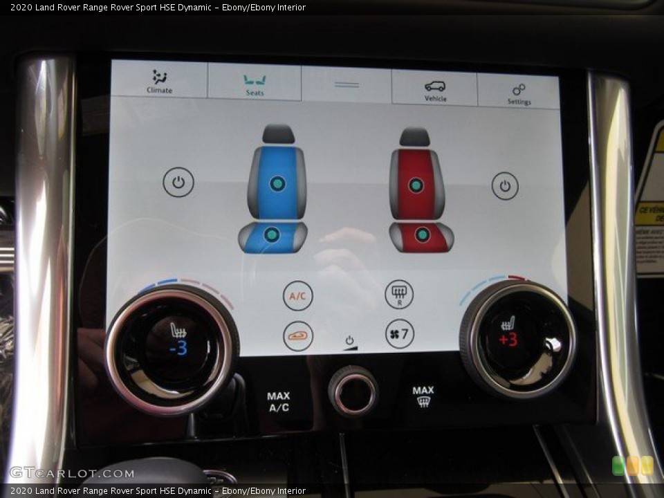 Ebony/Ebony Interior Controls for the 2020 Land Rover Range Rover Sport HSE Dynamic #134786971