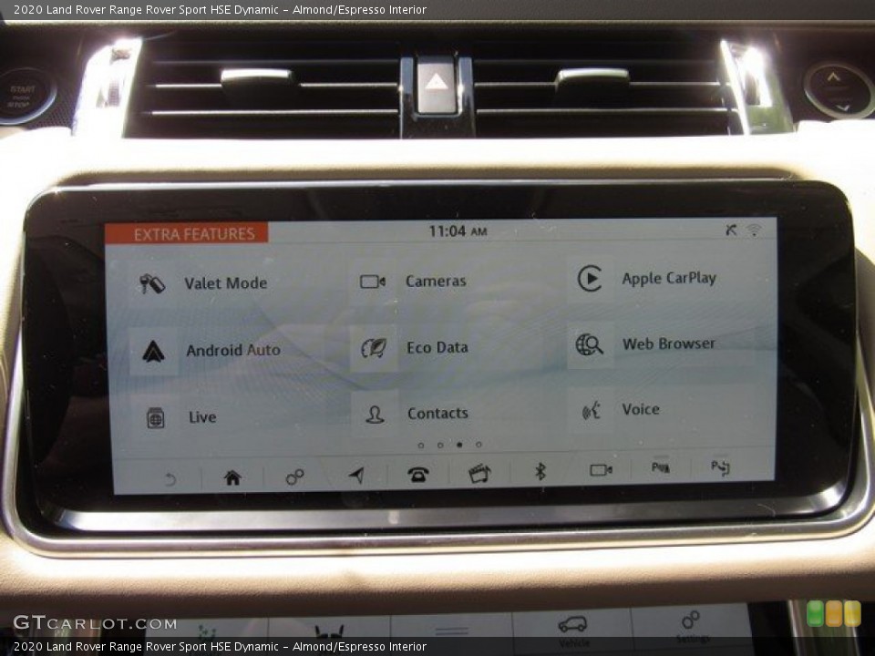 Almond/Espresso Interior Controls for the 2020 Land Rover Range Rover Sport HSE Dynamic #134788201