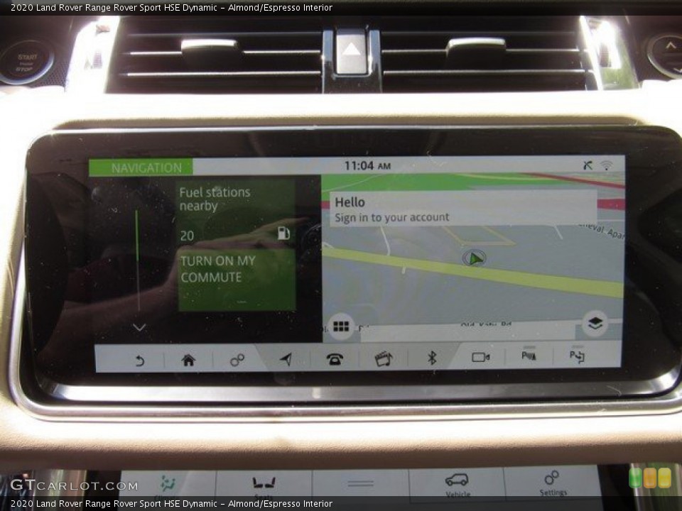Almond/Espresso Interior Navigation for the 2020 Land Rover Range Rover Sport HSE Dynamic #134788228