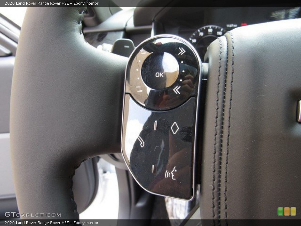 Ebony Interior Steering Wheel for the 2020 Land Rover Range Rover HSE #134788618