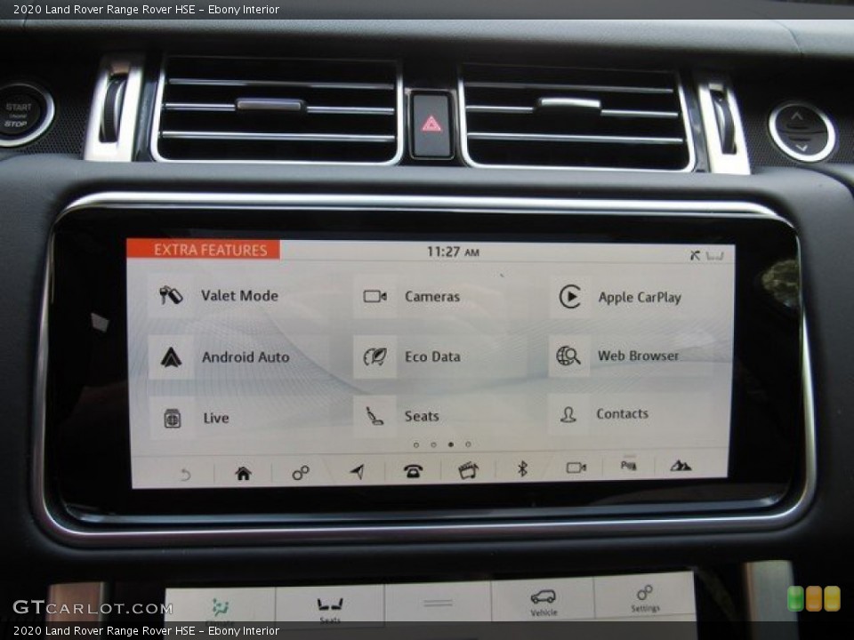 Ebony Interior Controls for the 2020 Land Rover Range Rover HSE #134788657