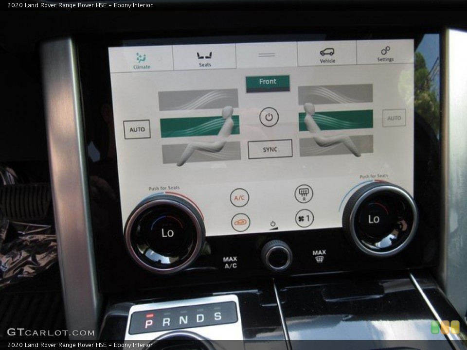 Ebony Interior Controls for the 2020 Land Rover Range Rover HSE #134788700