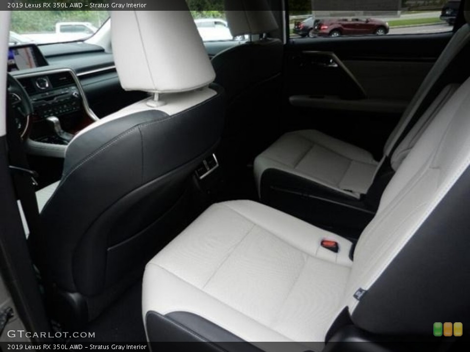 Stratus Gray Interior Rear Seat for the 2019 Lexus RX 350L AWD #134791379