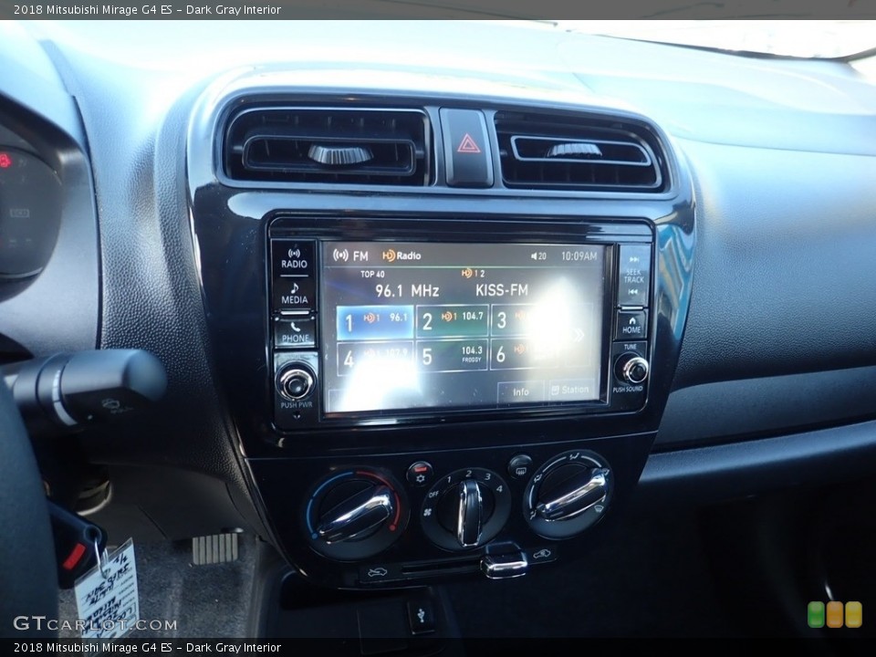 Dark Gray Interior Controls for the 2018 Mitsubishi Mirage G4 ES #134791856