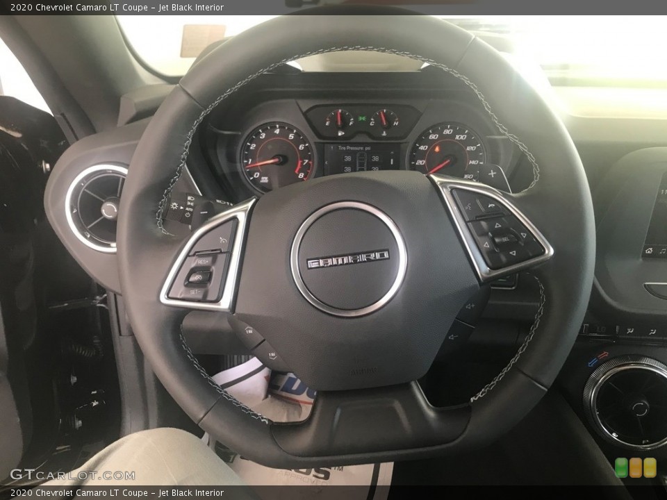 Jet Black Interior Steering Wheel for the 2020 Chevrolet Camaro LT Coupe #134792345