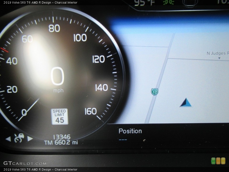 Charcoal Interior Navigation for the 2019 Volvo S60 T6 AWD R Design #134792828
