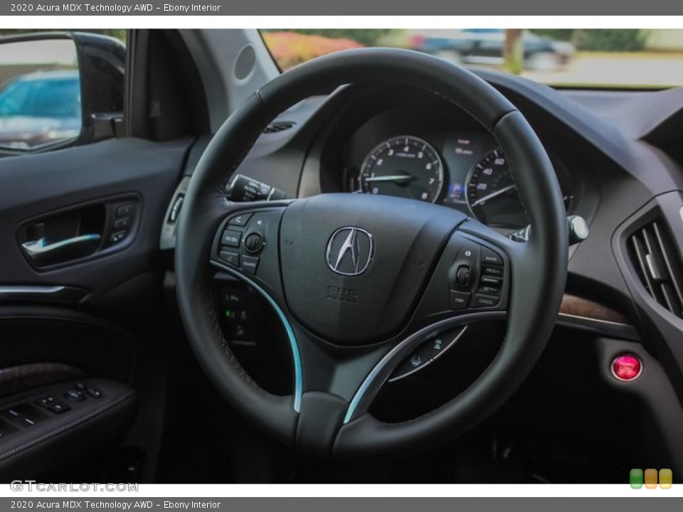 Ebony Interior Steering Wheel for the 2020 Acura MDX Technology AWD #134805059