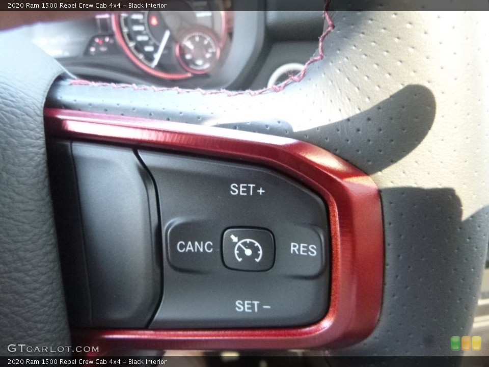 Black Interior Steering Wheel for the 2020 Ram 1500 Rebel Crew Cab 4x4 #134808896