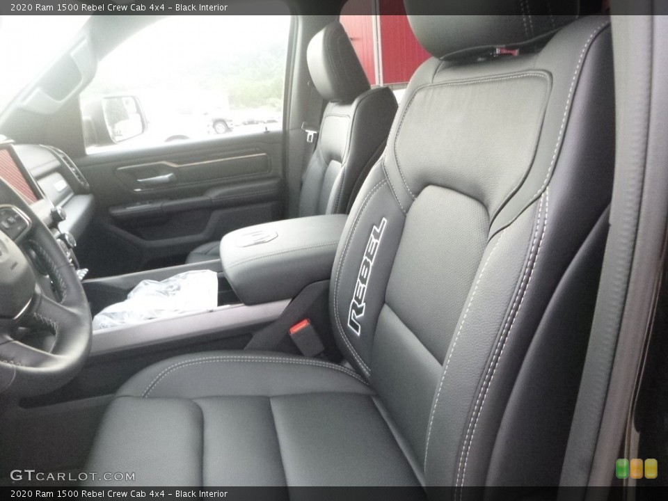 Black Interior Front Seat for the 2020 Ram 1500 Rebel Crew Cab 4x4 #134810920