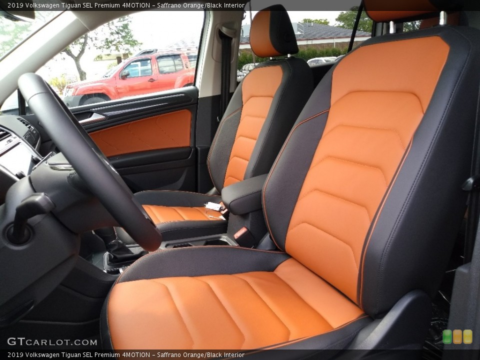 Saffrano Orange/Black Interior Photo for the 2019 Volkswagen Tiguan SEL Premium 4MOTION #134813269