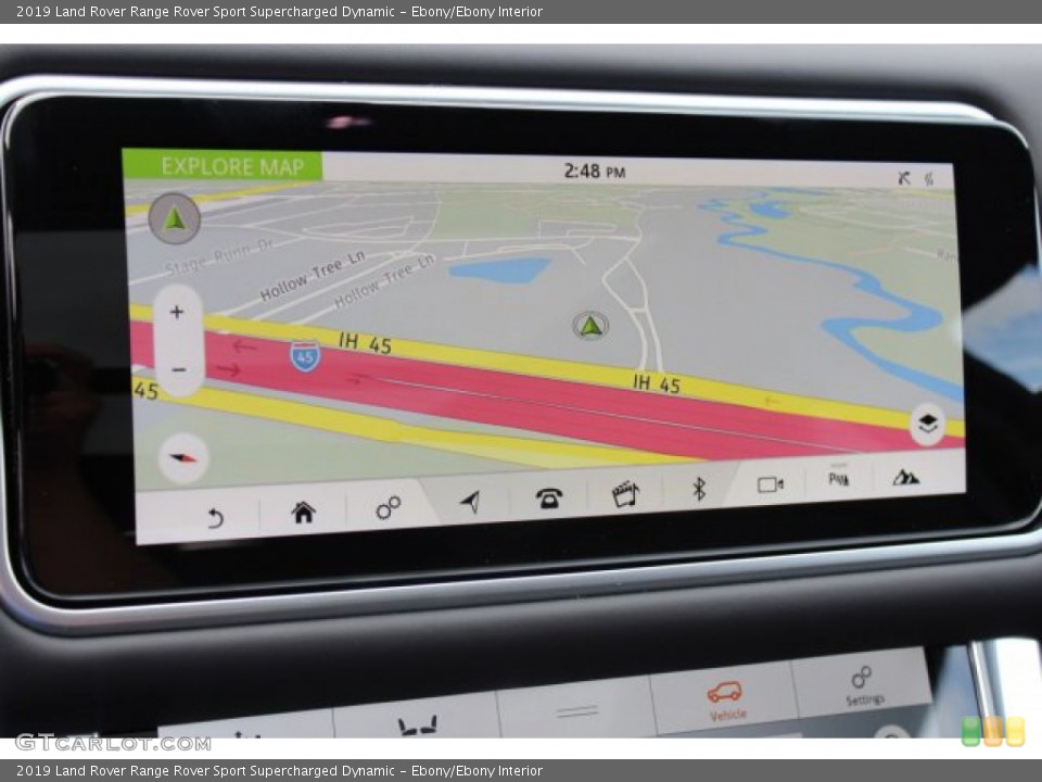 Ebony/Ebony Interior Navigation for the 2019 Land Rover Range Rover Sport Supercharged Dynamic #134814610