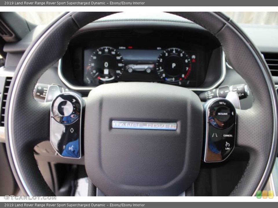 Ebony/Ebony Interior Steering Wheel for the 2019 Land Rover Range Rover Sport Supercharged Dynamic #134814673
