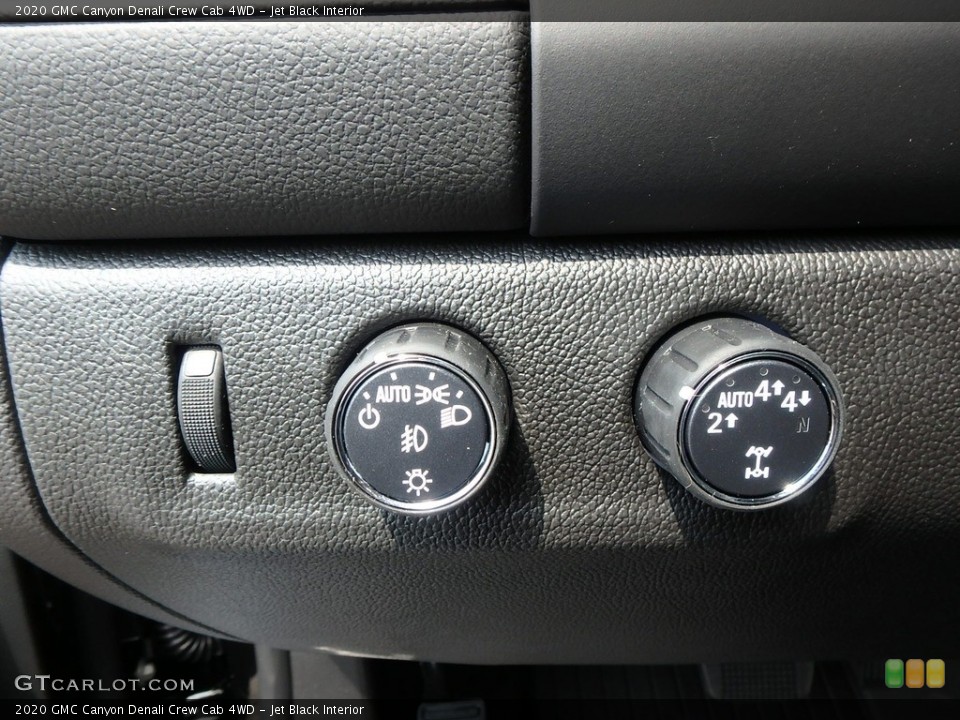 Jet Black Interior Controls for the 2020 GMC Canyon Denali Crew Cab 4WD #134816425