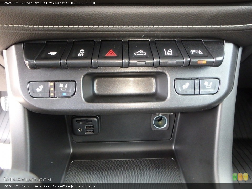 Jet Black Interior Controls for the 2020 GMC Canyon Denali Crew Cab 4WD #134816662