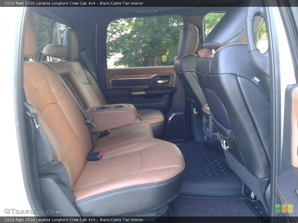 Black/Cattle Tan Interior Rear Seat for the 2019 Ram 2500 Laramie Longhorn Crew Cab 4x4 #134818129