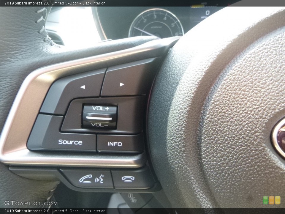 Black Interior Steering Wheel for the 2019 Subaru Impreza 2.0i Limited 5-Door #134821099