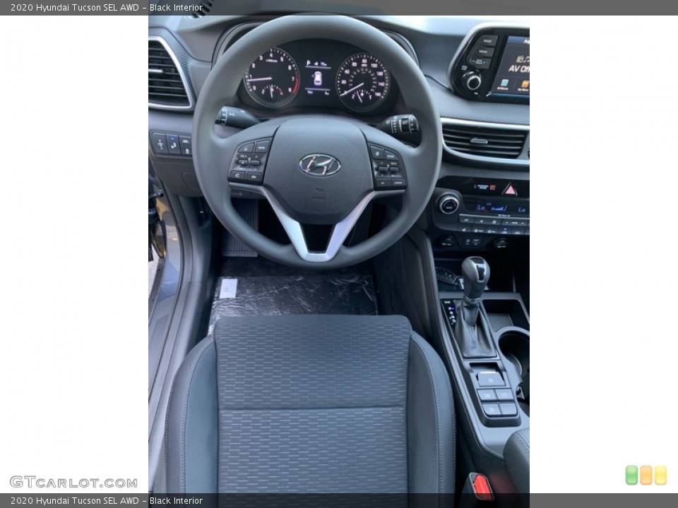 Black Interior Steering Wheel for the 2020 Hyundai Tucson SEL AWD #134829188