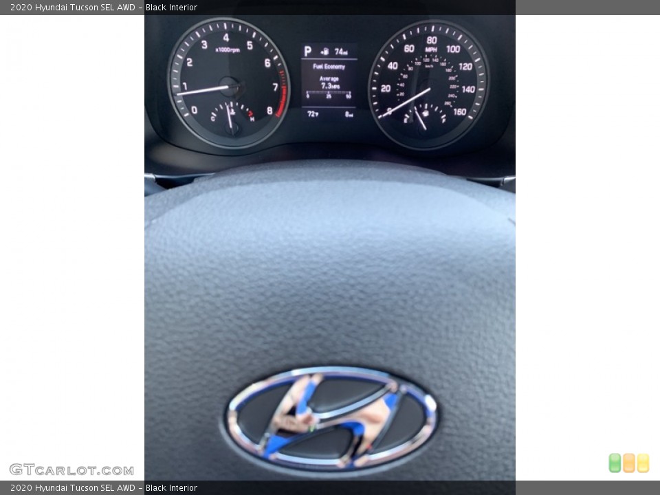Black Interior Gauges for the 2020 Hyundai Tucson SEL AWD #134829572
