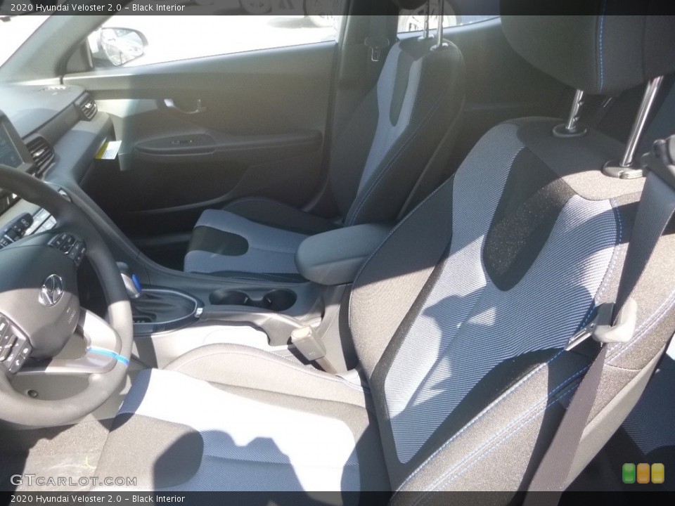 Black Interior Front Seat for the 2020 Hyundai Veloster 2.0 #134830688