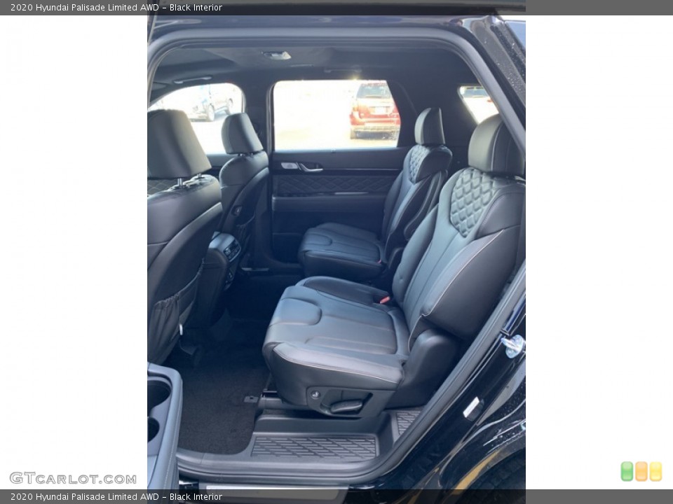 Black Interior Rear Seat for the 2020 Hyundai Palisade Limited AWD #134831649