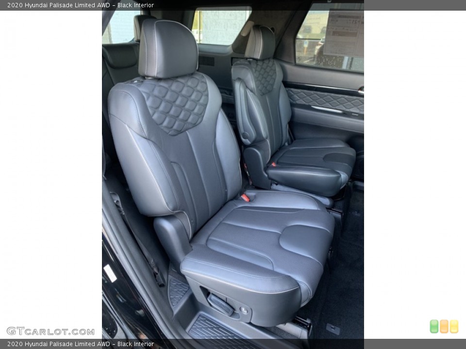 Black Interior Rear Seat for the 2020 Hyundai Palisade Limited AWD #134831801