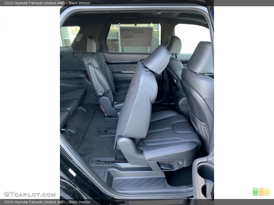 Black Interior Rear Seat for the 2020 Hyundai Palisade Limited AWD #134831823