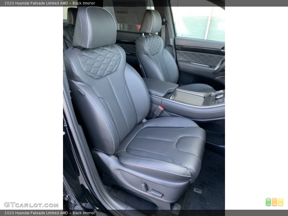 Black Interior Front Seat for the 2020 Hyundai Palisade Limited AWD #134831906