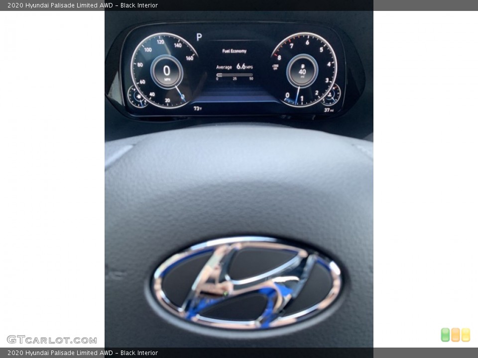 Black Interior Gauges for the 2020 Hyundai Palisade Limited AWD #134832014