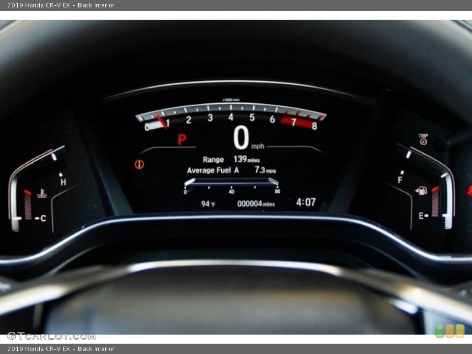 Black Interior Gauges for the 2019 Honda CR-V EX #134833016