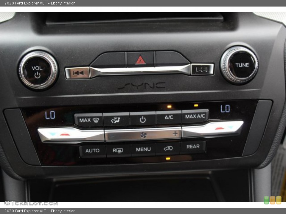 Ebony Interior Controls for the 2020 Ford Explorer XLT #134834405