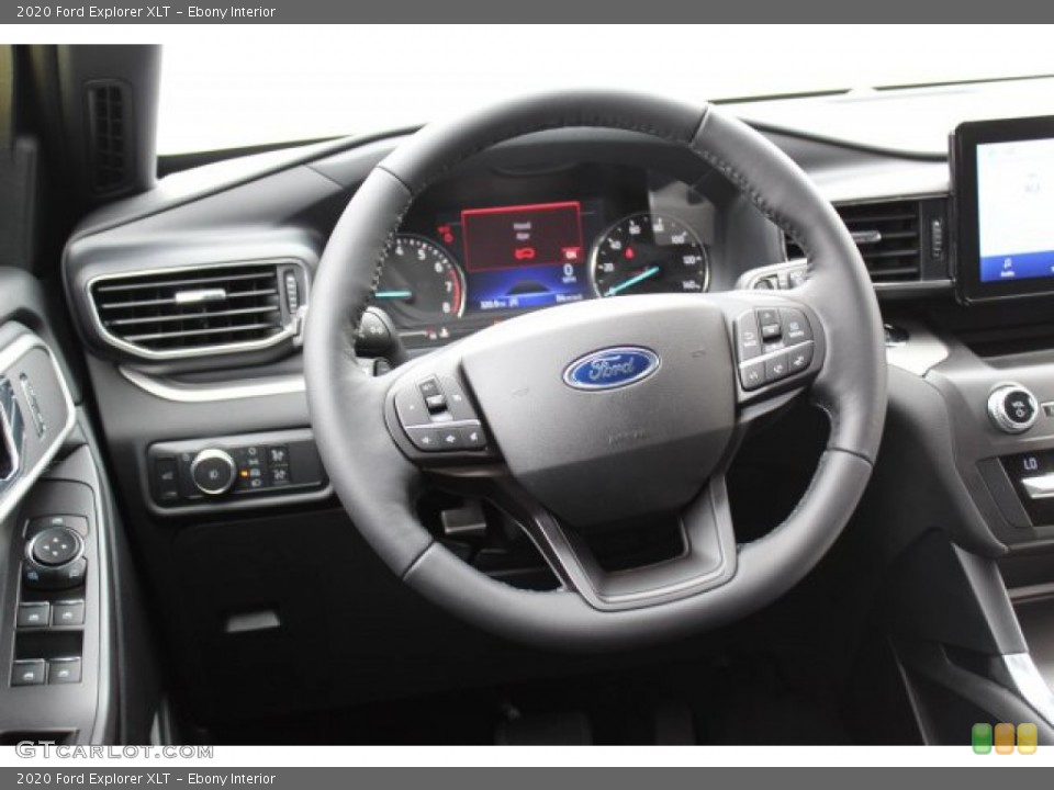 Ebony Interior Steering Wheel for the 2020 Ford Explorer XLT #134834528