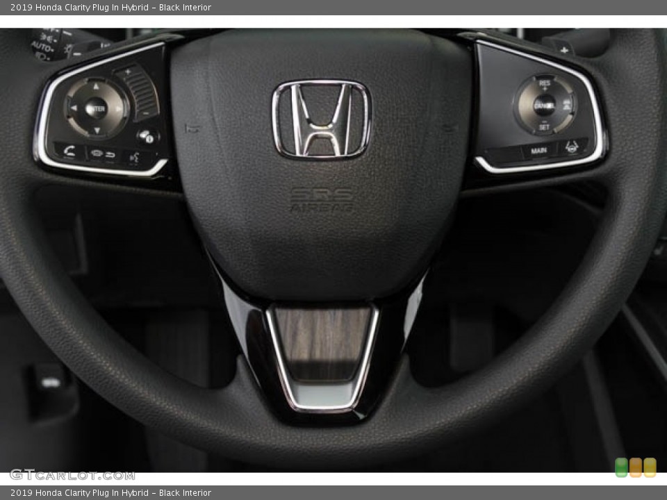 Black Interior Steering Wheel for the 2019 Honda Clarity Plug In Hybrid #134836307