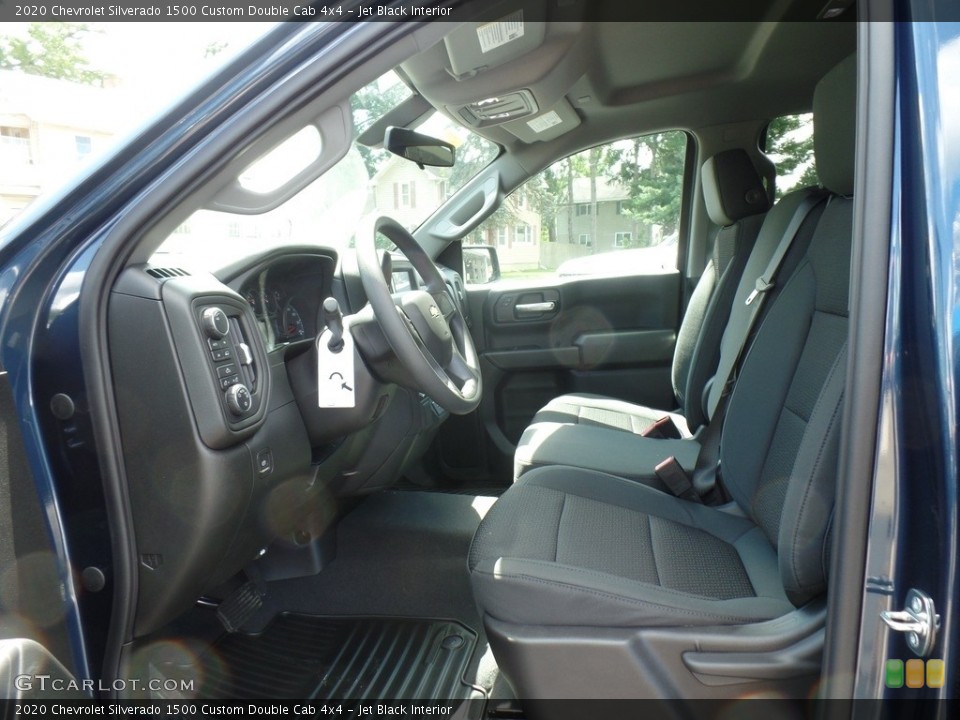 Jet Black Interior Front Seat for the 2020 Chevrolet Silverado 1500 Custom Double Cab 4x4 #134842742