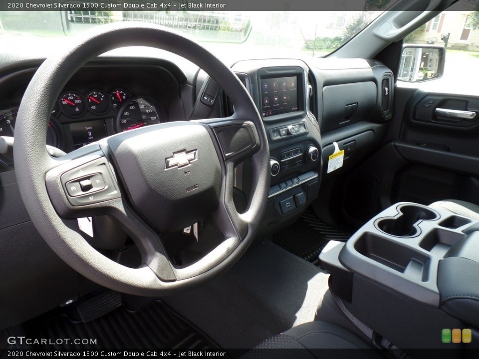 Jet Black Interior Dashboard for the 2020 Chevrolet Silverado 1500 Custom Double Cab 4x4 #134842769