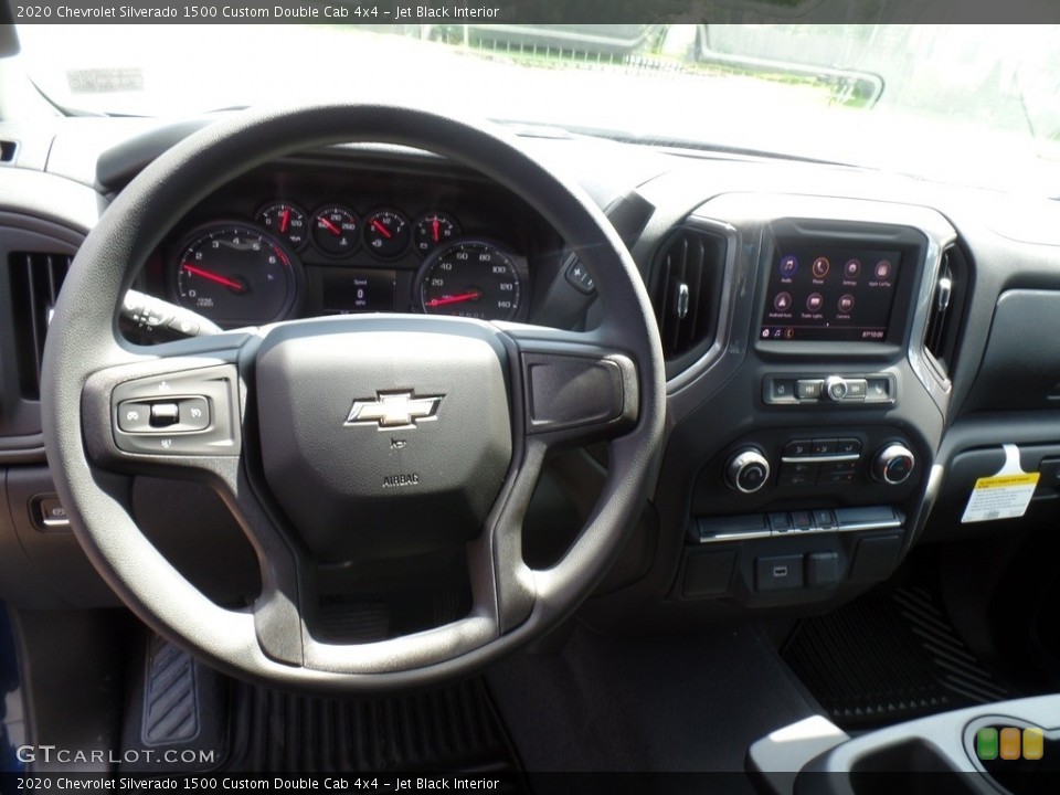 Jet Black Interior Dashboard for the 2020 Chevrolet Silverado 1500 Custom Double Cab 4x4 #134842787