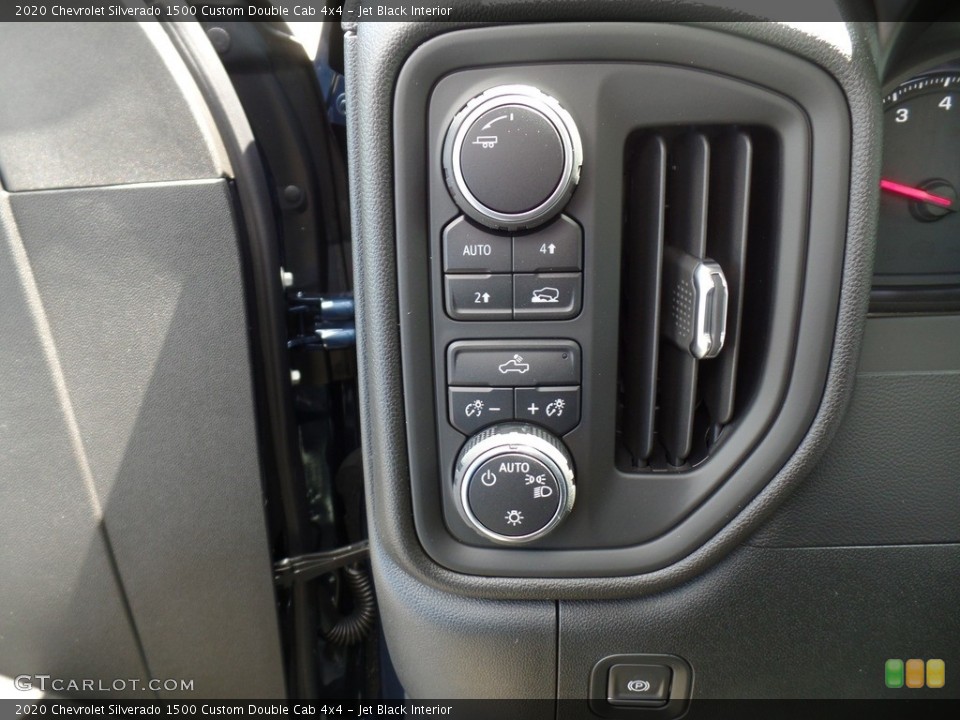 Jet Black Interior Controls for the 2020 Chevrolet Silverado 1500 Custom Double Cab 4x4 #134842859