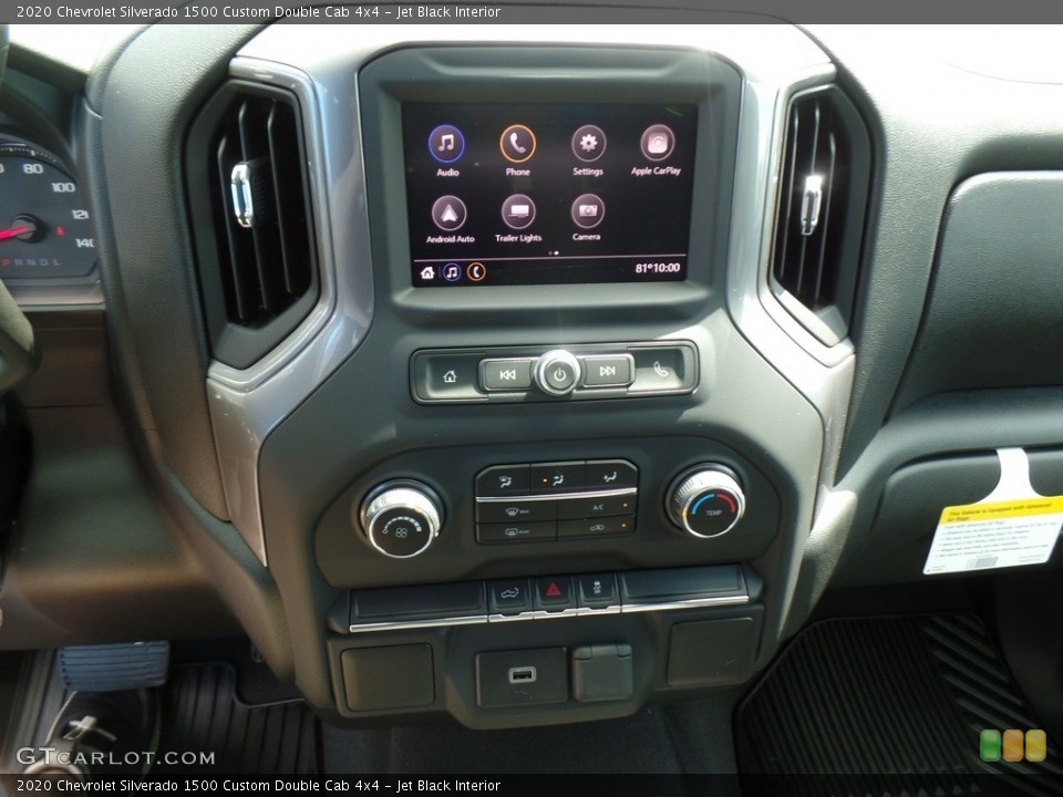 Jet Black Interior Controls for the 2020 Chevrolet Silverado 1500 Custom Double Cab 4x4 #134843120