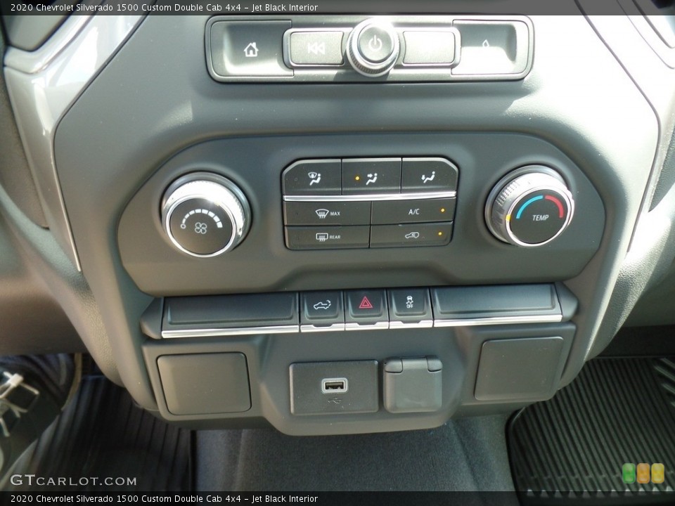 Jet Black Interior Controls for the 2020 Chevrolet Silverado 1500 Custom Double Cab 4x4 #134843240