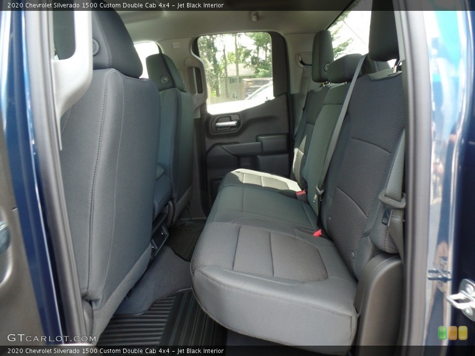 Jet Black Interior Rear Seat for the 2020 Chevrolet Silverado 1500 Custom Double Cab 4x4 #134843312