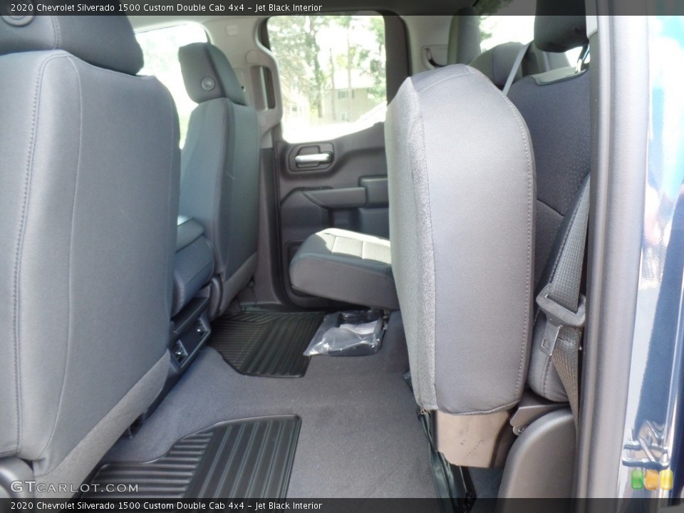 Jet Black Interior Rear Seat for the 2020 Chevrolet Silverado 1500 Custom Double Cab 4x4 #134843333
