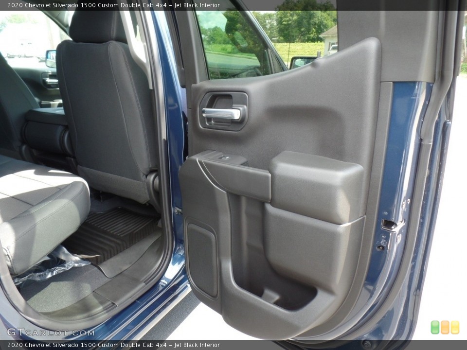 Jet Black Interior Door Panel for the 2020 Chevrolet Silverado 1500 Custom Double Cab 4x4 #134843354