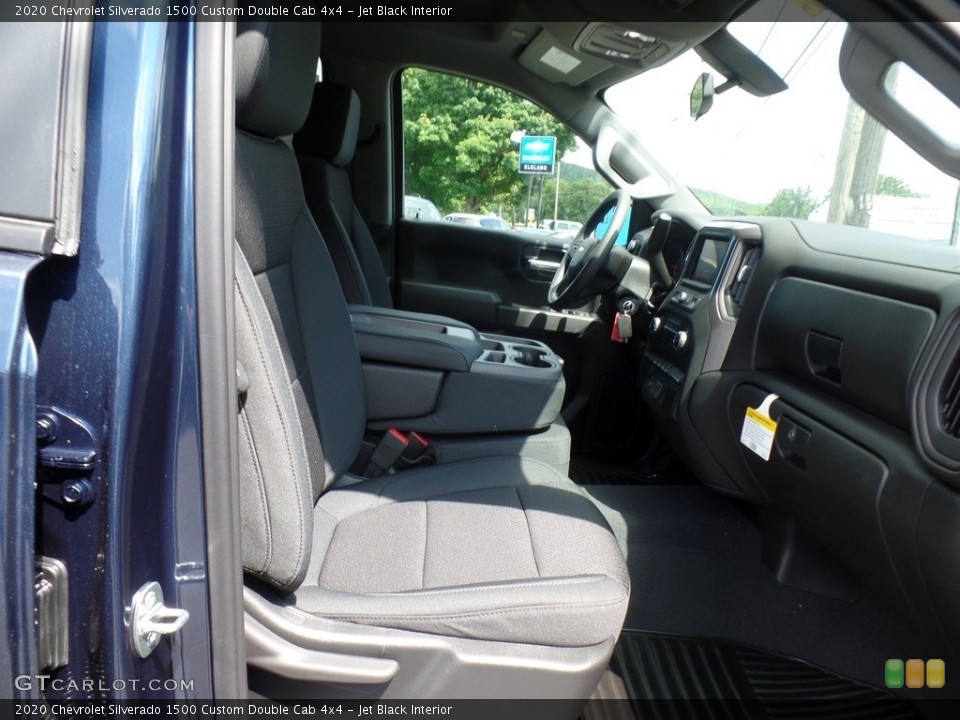 Jet Black Interior Front Seat for the 2020 Chevrolet Silverado 1500 Custom Double Cab 4x4 #134843423