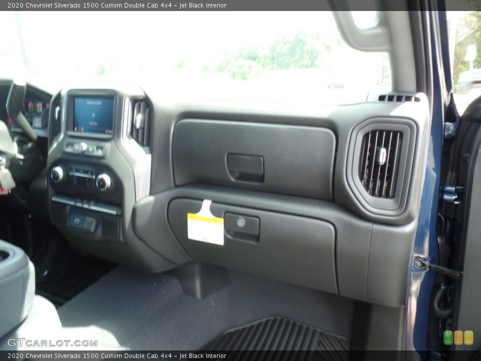 Jet Black Interior Dashboard for the 2020 Chevrolet Silverado 1500 Custom Double Cab 4x4 #134843465