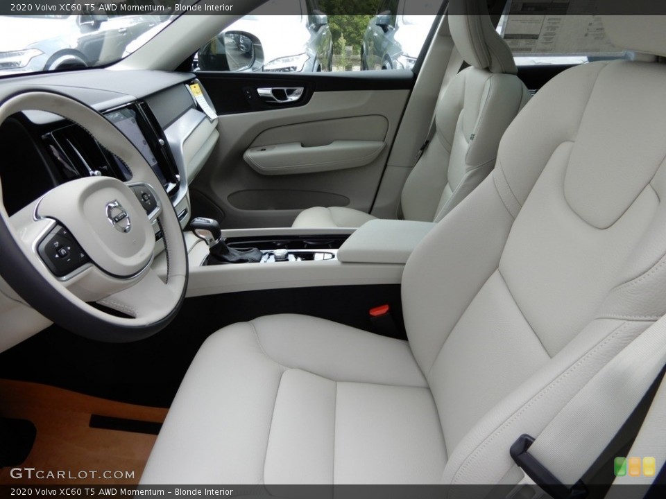 Blonde Interior Front Seat for the 2020 Volvo XC60 T5 AWD Momentum #134852033