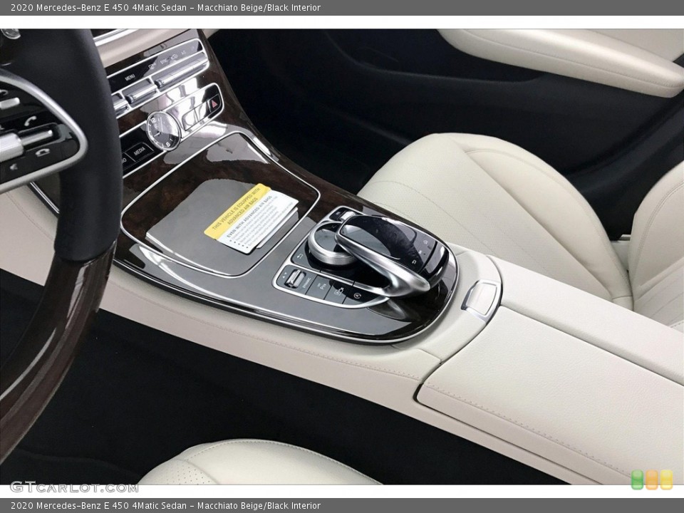 Macchiato Beige/Black Interior Transmission for the 2020 Mercedes-Benz E 450 4Matic Sedan #134858745